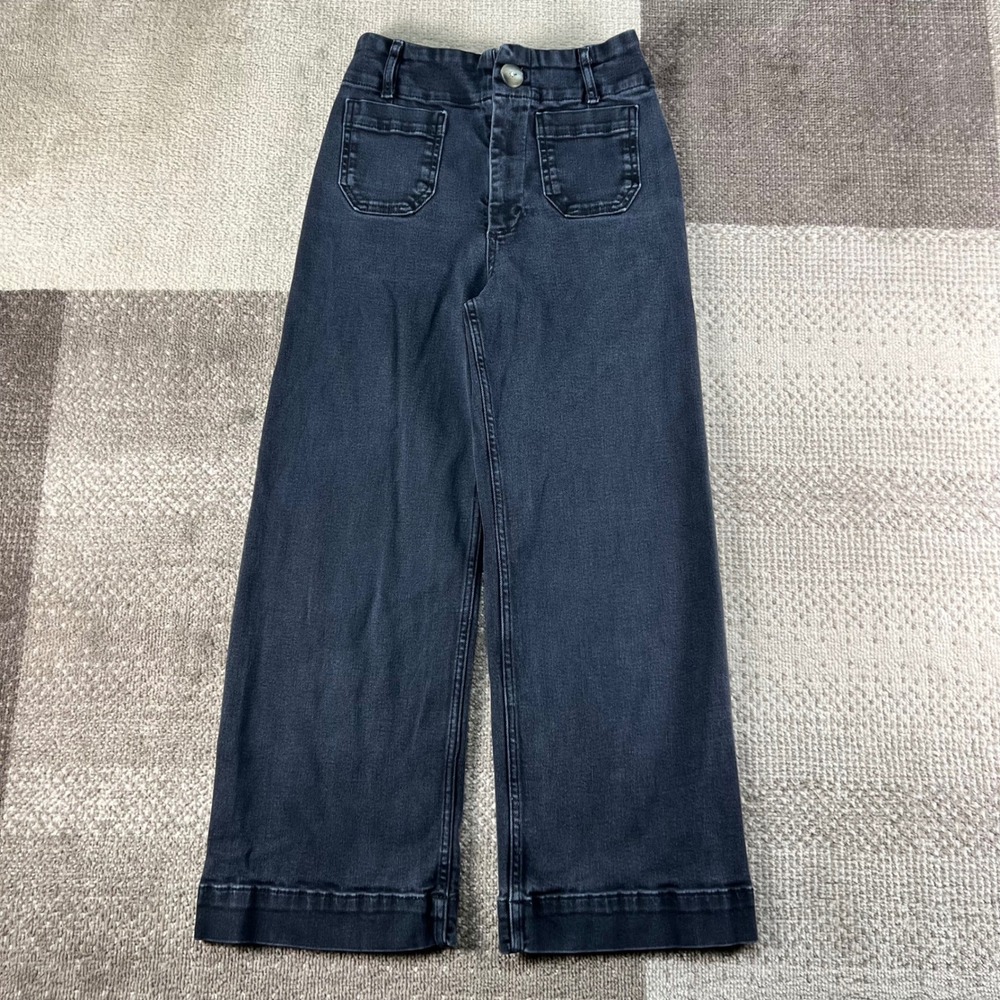 Maeve by Anthropologie The Colette Wide Leg Jeans Dark Wash Size 26